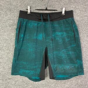 Lululemon Men’s T.H.E. The Short 9” Lined‎ Green Shorts  Size Large